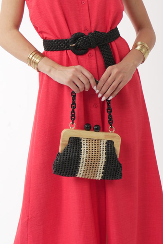 Black elastic belt