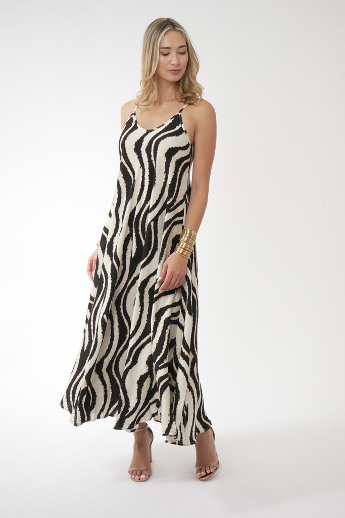Black n White animal dress