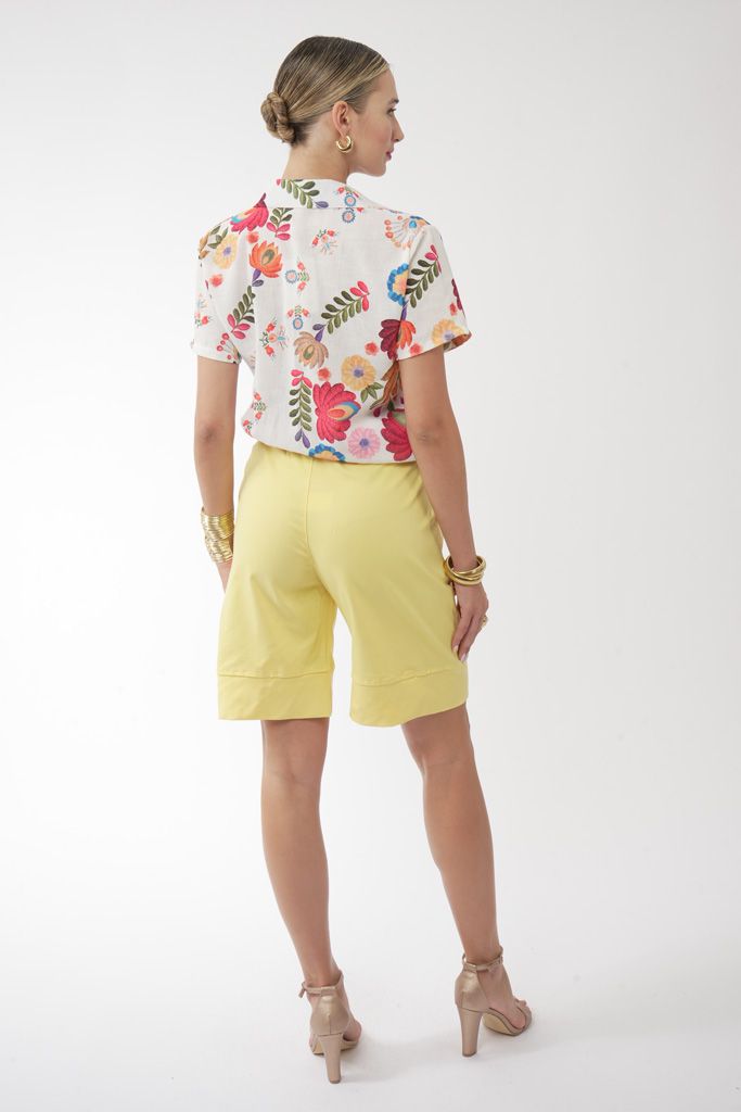 Yellow Vermuda shorts