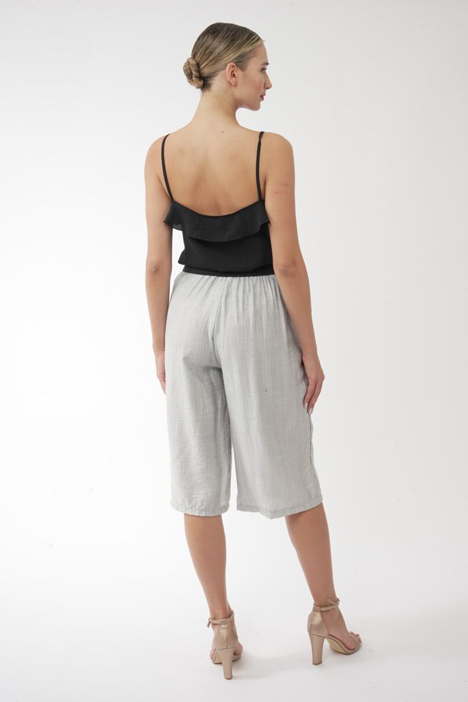 Silver grey strass zip kilot