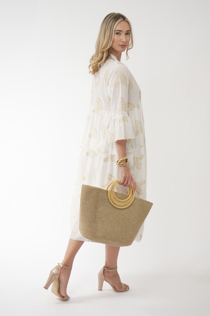 White Gold boho dress