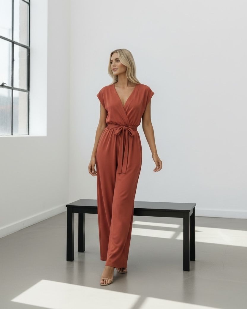 Cloud ,Terracotta ,Comfort, Jumpsuit